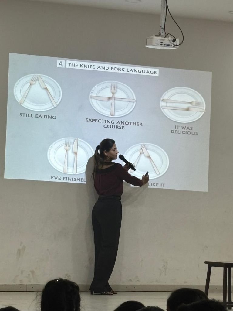 Speaking engagement — dining etiquette session